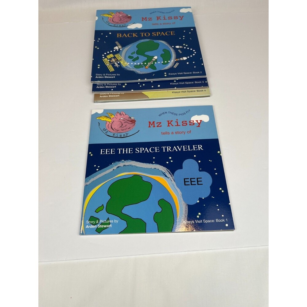 Lot of 4 Mz Kissy Tells a Story (Kissys Visit Space) Books 1-4 Kids Series Books - Picture 5 of 16